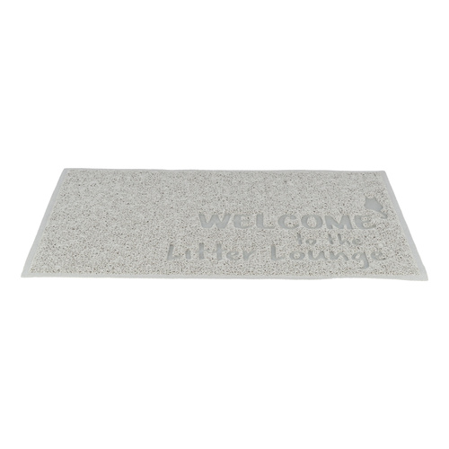 Trixie Mata pod kuwetę dla kota PVC jasnoszara 40 x 60 cm