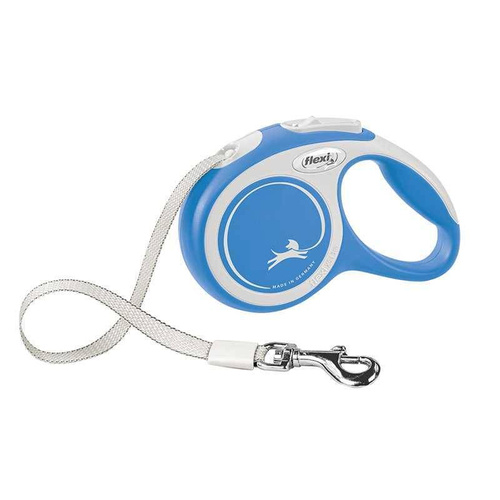 FLEXI Smycz automatyczna New Comfort XS taśma 3m/ 12kg niebieski
