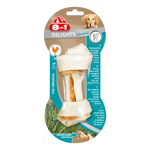 8in1 Przysmak dla psa kość dentystyczna Delights Pro Dental M 1 szt.