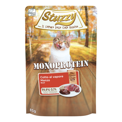 Stuzzy Monoprotein karma mokra dla kota świeża wołowina 85 g
