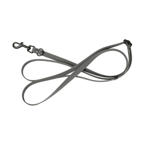 Barry King Smycz dla psa 3w1 z wytrzymałej gumy, szara, 16mm/1,00-1,80 m