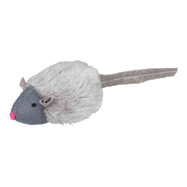 Trixie MYSZ pluszowa z naturalnym Dźwiękiem 6cm