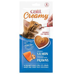 Catit Creamy mokry przysmak dla kota ŁOSOŚ Krewetki 4szt