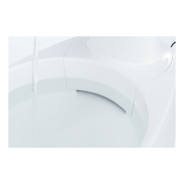 Trixie Curved Stream, poidło automatyczne, dla kota, białe, plastik, 2,5 l/25 × 24,5 × 35 cm