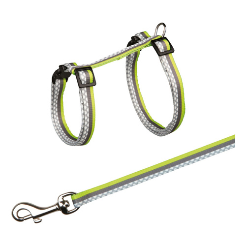 Trixie Szelki dla kota ze smyczą Freshline Spot ,nylon, 27-45 cm/10 mm, 1.20 m