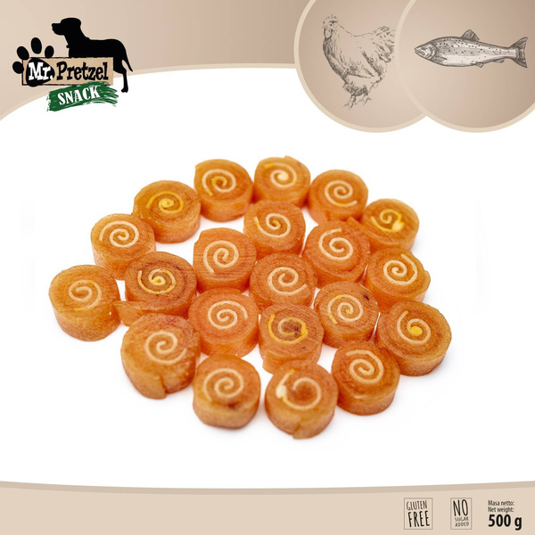 Mr. Pretzel Przysmaki dla psa Sushi z kurczaka 500g