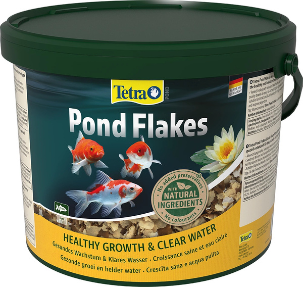 TETRA Pond Flakes 10 L Pokarm dla ryb stawowych w oczku wodnym płatki