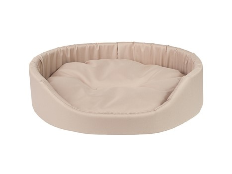 amiplay Legowisko owalne Basic XXL 86x76x17,5cm Beżowy