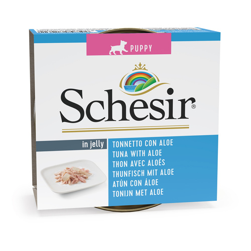 Schesir Karma mokra dla szczeniąt tuńczyk z aloesem w galarecie 150 g