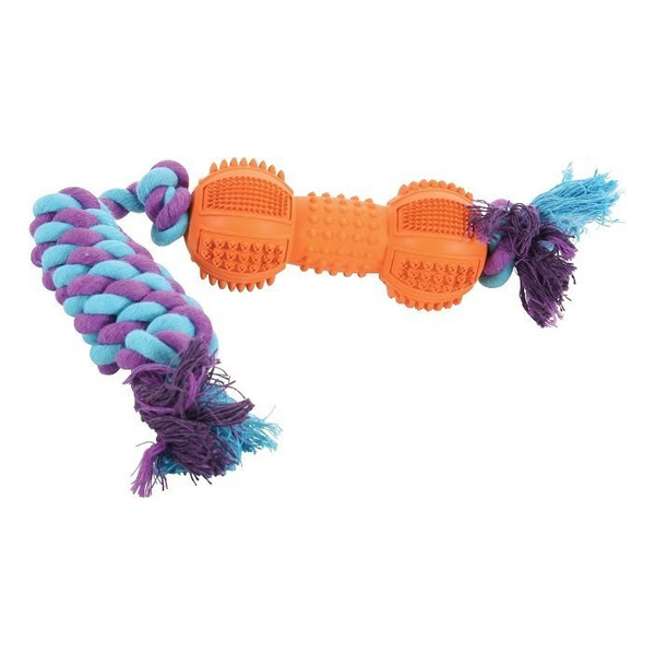 ZOLUX Zabawka dla psa kauczukowa Kość ze sznurem 12 cm