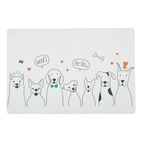 ZOLUX Podkładka pod miski dla psa czysta podłoga wzór psy M 45x30 cm