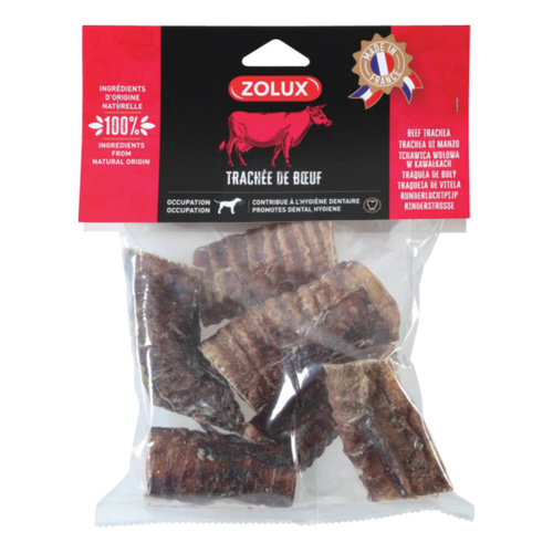 ZOLUX Przysmak naturalny dla psa Tchawica wołowa pocięta 4-5 cm, 200 g