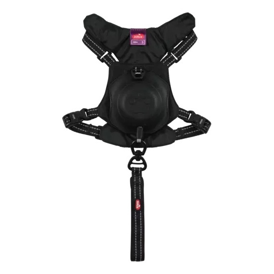 ZOLUX Szelki dla psa ze smyczą automatyczną Easyride XS czarne
