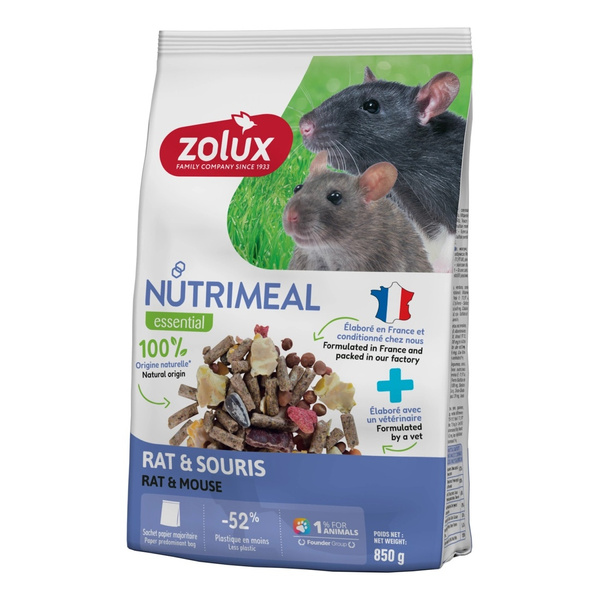ZOLUX Karma mieszanka dla myszy szczura NUTRIMEAL 4 850g