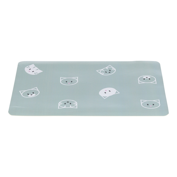 Trixie Mimi podkładka pod miski dla kota plastik szałwiowa 44 x 28 cm