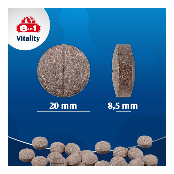 8in1 Vitality Glukozamina dla psów stawy i aktywność 55tb