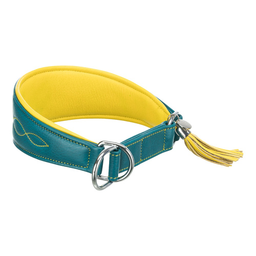 Trixie Active Comfort obroża, dla chartów, petrol, S-M: 33-42 cm/60 mm