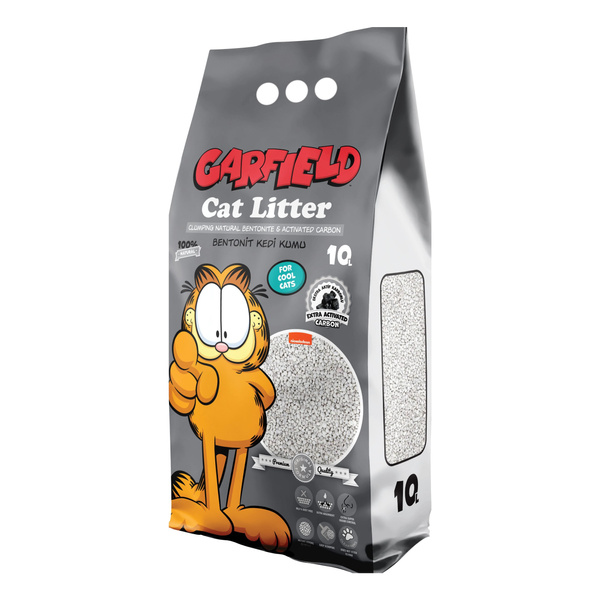 Garfield, żwirek bentonit dla kota, z węglem aktywnym10L
