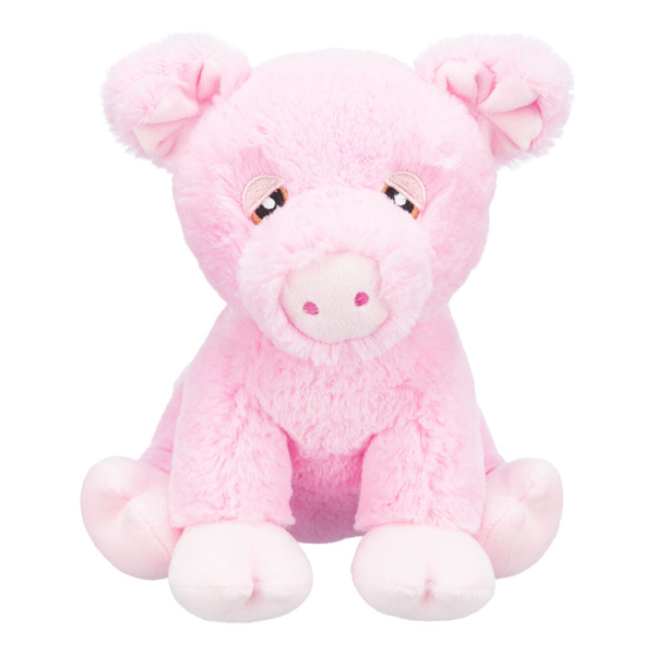 Trixie Be Eco Świnka Edison pluszowa zabawka dla psa 24cm z dźwiękiem