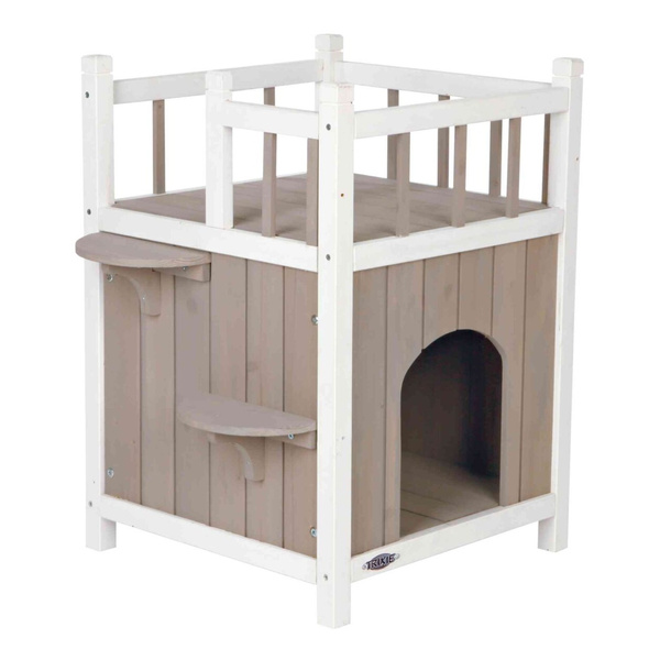 Trixie Domek Natura z balkonem dla kotów 45×65×45