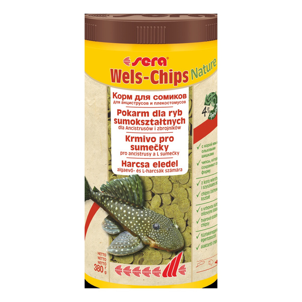 Sera Catfish Chips Nature 1.000 ml - pokarm dla bocji i ryb sumokształtnych