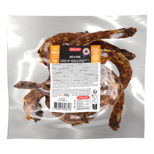 Zolux Przysmak naturalny dla psa Szyja z indyka 10 szt., 500 g