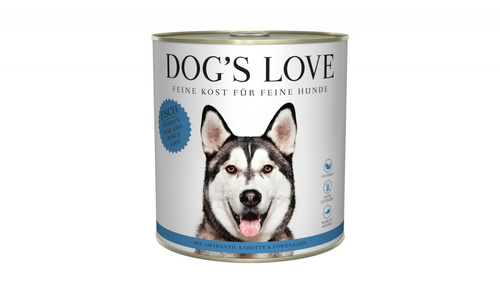DOG'S LOVE Fisch - ryby z amarantusem, marchewką i mniszkiem lekarskim (800g)
