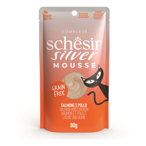 Schesir Silver karma mokra dla kota łosoś z dynią 80 g