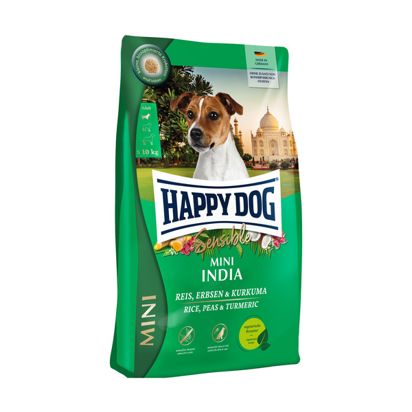 Happy Dog Mini India, karma sucha, dla psa, 800 g, wegetariańska