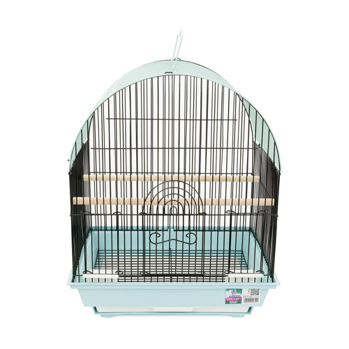 Klatka dla ptaków, niebiesko-czarna, o wym. 36 x 28.8 x 44cm