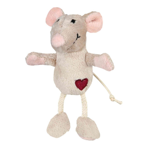 Trixie Mysz pluszowa zabawka dla Kota 11cm beżowa