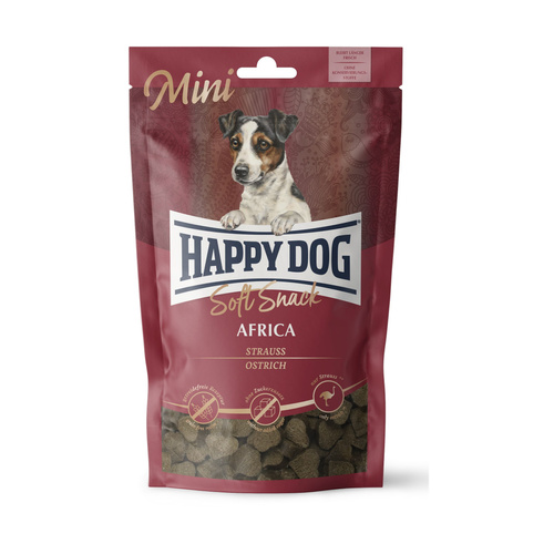 Happy Dog Soft Snack Mini Afryka STRUŚ przysmak dla psów 100g