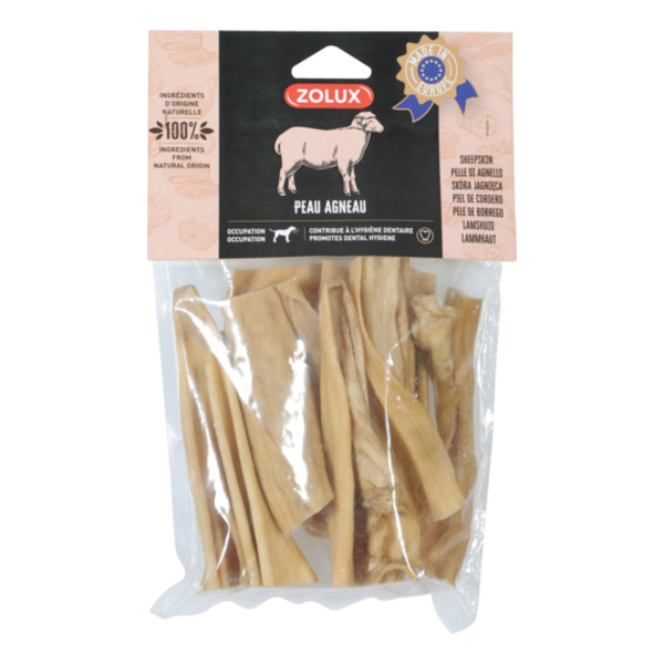 ZOLUX Przysmak naturalny dla psa Skóra jagnięca 15 cm 200 g