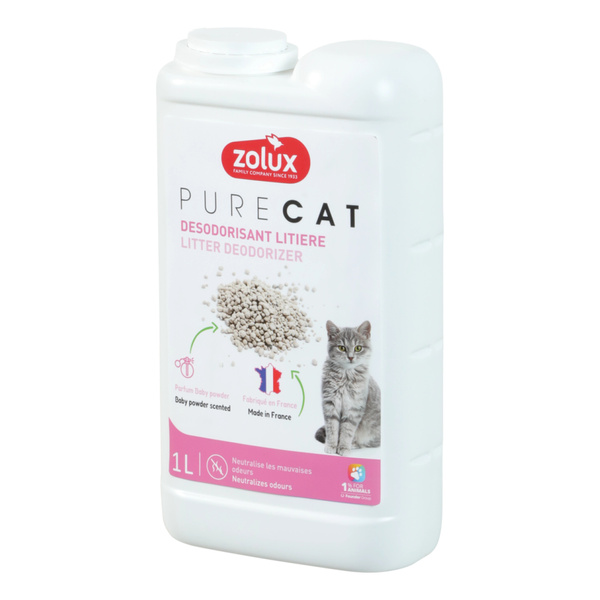 ZOLUX Dezodorant do żwirku PURECAT o zapachu talku 1 L