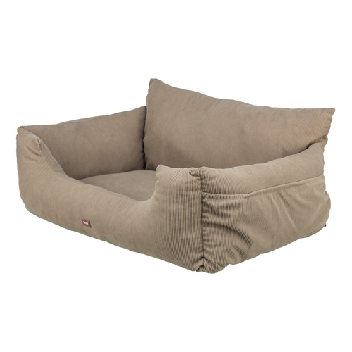 Trixie Fotelik samochodowy podwójny dla psa taupe 80 x 60 x 35 cm
