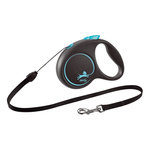 FLEXI Smycz automatyczna dla psa Black Design S linka 5 m kol. Niebieski