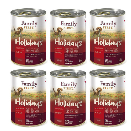Family First WOŁOWINA burak adult puszka 6 x 400g