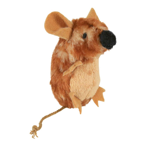 Trixie MYSZ Pluszowa dla kota PISZCZACA 8 cm