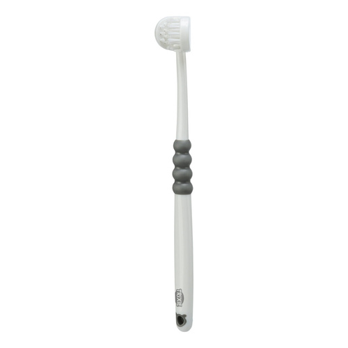 Trixie Trójstronna szczoteczka do zębów dla psa/kota biało/szara 18 cm