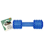 Mr. Pretzel Zabawka hantel gumowy miękki półprzezroczysty dla psa 18 cm