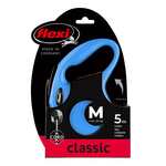 FLEXI Smycz automatyczna dla psa NEW CLASSIC linka M 5m niebieska