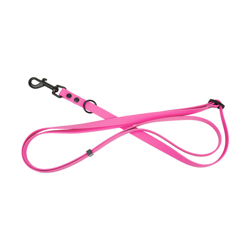 Barry King Smycz dla psa 3w1 z wytrzymałej gumy, różowa, 16mm/1,00-1,80 m