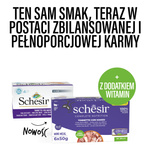 Schesir C&B karma mokra dla kotów tuńczyk z wołowiną w galarecie 6x50 g multipak