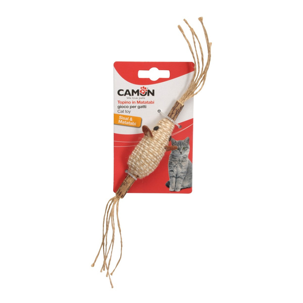 CAMON CAT TOY MATATABI MYSZKA SIZALOWA NA PATYKU