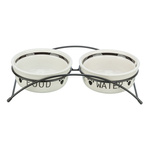 Trixie MISKI ceramiczne NA STOJAKU miska 2x2,6L
