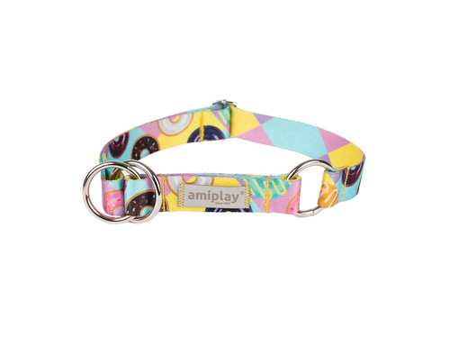amiplay Obroża półzaciskowa BeHappy XL 34-55x3cm Donut