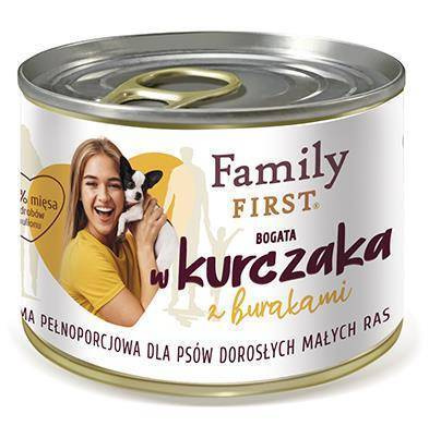 Family First KURCZAKA z burakami dla Psa 200g
