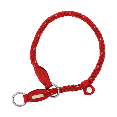 Barry King Obroża zaciskowa dla psa, Rope, Czerwona,  Sznur Odblaskowy,  50cm/10mm