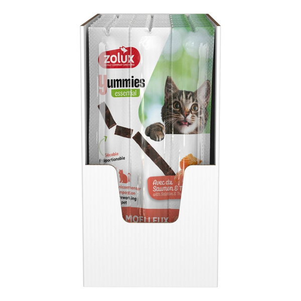 ZOLUX Miękkie przysmaki dla kota pałeczki YUMMIES łosoś pstrąg 3x5g