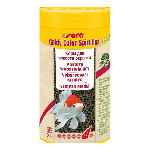 Sera Goldy Color Spirulina Nature 250 ml granulat - pokarm dla złotych rybek